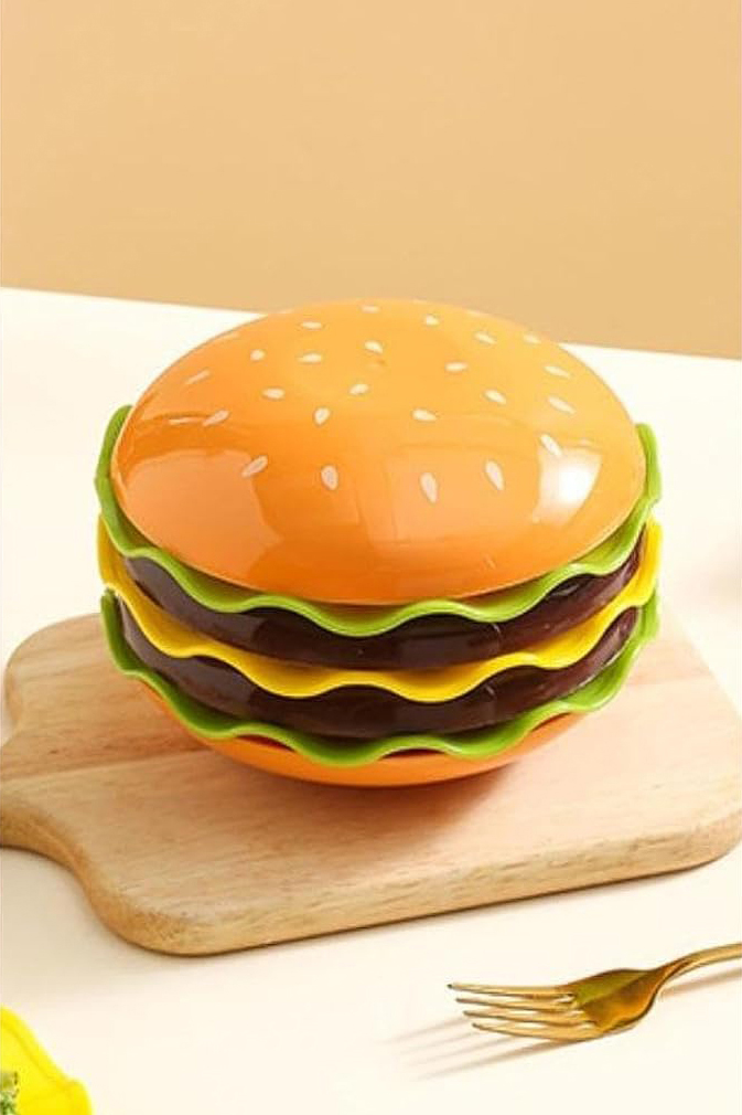 Cermaic burger plates set